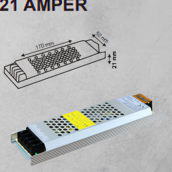 10EN 12V 21 Ampere Ultra Slim Led Transformer