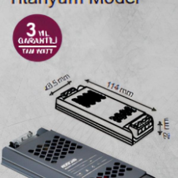 12V 5 Ampere Titanium Slim Case Led Transformer