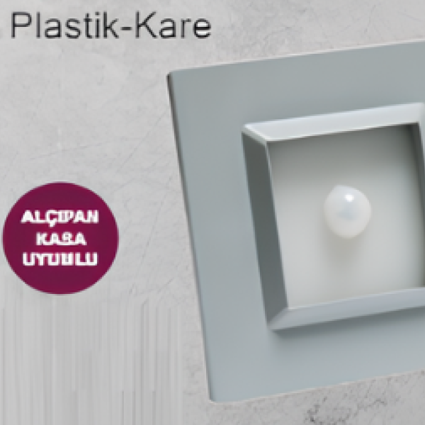 3 Watt Square SENSOR Stair Luminaire (Grey)