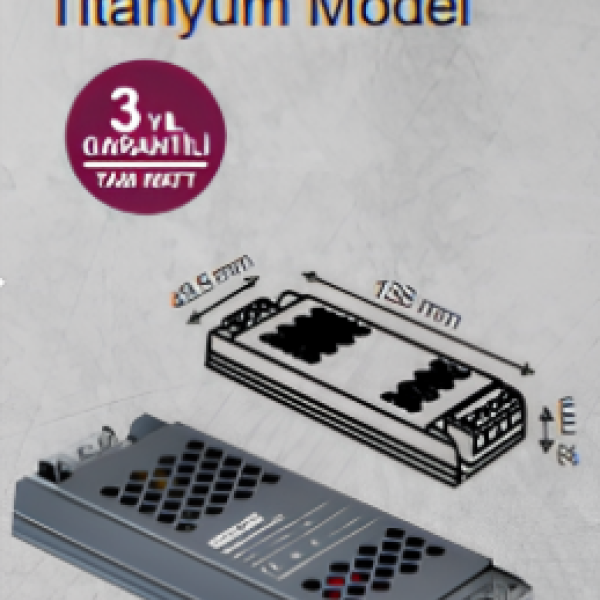 12V 8.5 Ampere Titanium Slim Case Led Transformer
