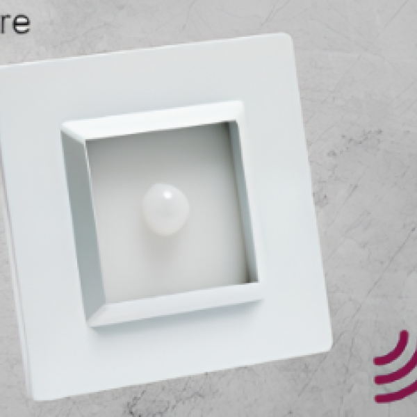 Square Stair Luminaire with 3 Watt Sensor