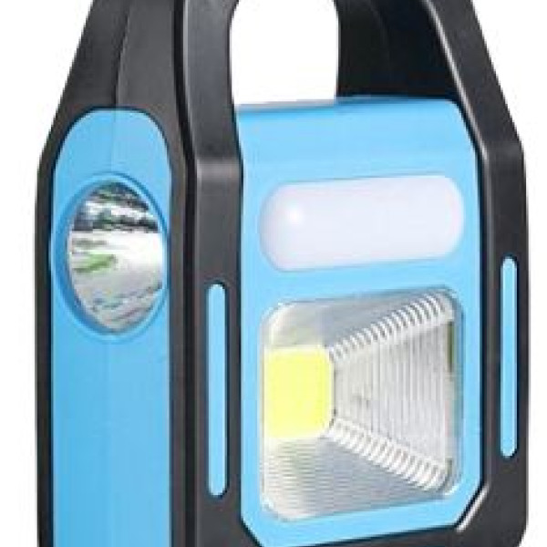 3 Watt Rechargeable Solar Powered Solar Flashlight 3 Modes Camping Lamp