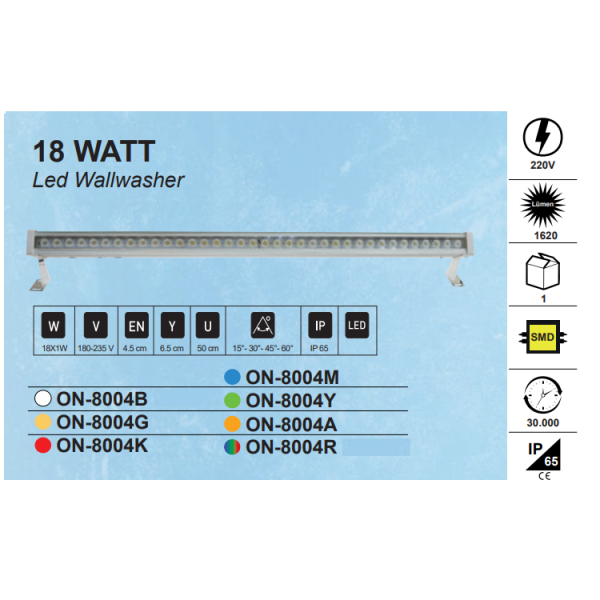 18w Walwasher Wall Painter 50cm