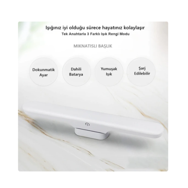 5W Rechargeable Magnet Touchable 3 Color Lighting Led Sconce