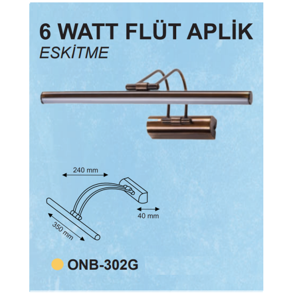 10EN 12/24V Painting-Mirror-Picture Sconce 7W LED Antique Flute Sconce Daylight