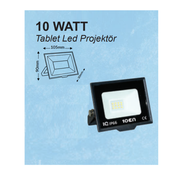 10EN 10W Tablet Led Projector