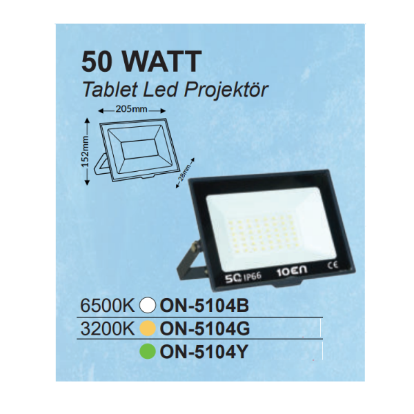 10EN 50w Tablet Led Projector