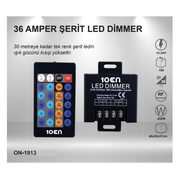 36 Amp Strip led Dimmer